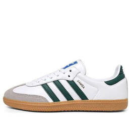 Кроссовки самба ог Adidas, белый ie3437 | cloud white/collegiate green/gum