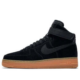 Кроссовки air force 1 high 07 lv8 замша Nike, черный aa1118-001 | black gum