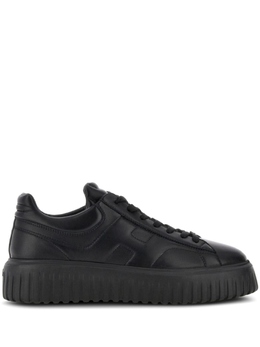 Hogan H-Stripes leather sneakers, черный hxm6450fc60le9 | черный