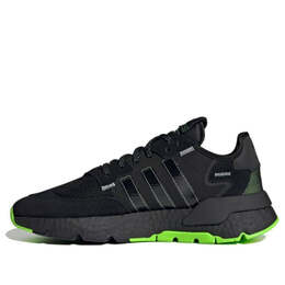 Кроссовки оригинальные nite jogger Adidas, черный h03249 | black/green