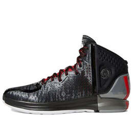 Кроссовки d rose 4 рестомод Adidas, черный fx4066 | black / red / white / lime