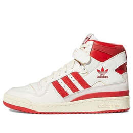 Кроссовки форум 84 высокие Adidas, белый gy6972 | white/red/light gray