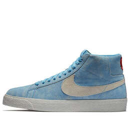 Кроссовки sb zoom blazer mid Nike, синий 864349-406 | blue/white
