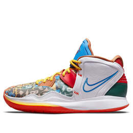 Кроссовки kyrie infinity ep Nike, бежевый dc9134-100 | cream/orange/blue/white