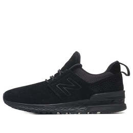 Кроссовки серии 574s замшевые New Balance, черный ms574da | black