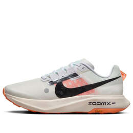 Кроссовки zoomx ultrafly trail Nike, белый dx1978-100 | white/total orange/pale ivory/black