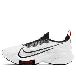 Кроссовки air zoom tempo next% flyknit Nike, белый ci9923-102 | white/black/university red