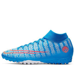 Кроссовки mercurial superfly 7 cr7 tf turf Nike, синий cq4904-468 | blue/pink