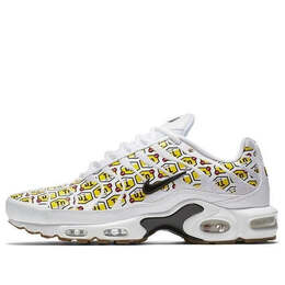 Кроссовки air max plus qs Nike, белый 903827-100 | white/black-gum yellow