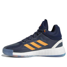 Кроссовки d rose 11 Adidas, синий fv8932 | blue/blue/orange