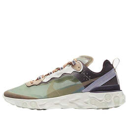 Кроссовки undercover x react element 87 Nike, зеленый bq2718-300 | green/white