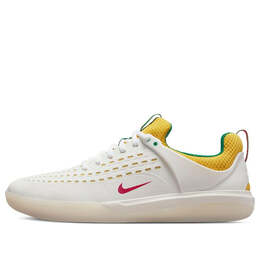 Кроссовки nyjah 3 premium sb Nike, белый do9403-100 | white / green / yellow