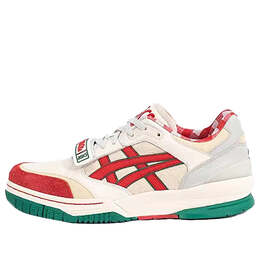Кроссовки гелевые spotlyte low v2 Asics, бежевый 1203a366-100 | cream/red/white/green