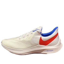 Кроссовки air zoom winflo 6 Nike, белый dm2419-161 | white/blue/red