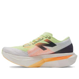 Кроссовки fuelcell supercomp elite v4 New Balance, белый mrcella4 | white/bleached lime glow/hot mango