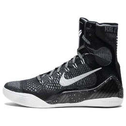Кроссовки kobe 9 elite premium qs Nike, черный 678301-001 | black/white