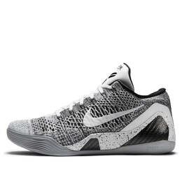 Кроссовки kobe 9 elite low Nike, белый 639045-101 | white/black/wolf gray