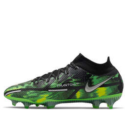 Кроссовки фантом gt2 elite df fg Nike, черный dm0731-003 | black/green