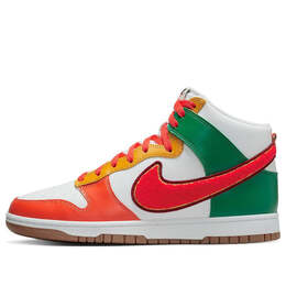 Кроссовки данк высокие Nike, белый dr8805-100 | white/red/green