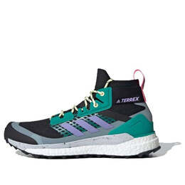 Кроссовки terrex free hiker Adidas, черный eg1846 | black/green/purple