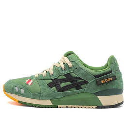 Кроссовки кроссовки политика x гель лайт 3 Asics, зеленый 1201a516-300 | courtyard green/black