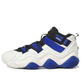 Кроссовки топ 10 2000 Adidas, белый fz6225 | off white/core black/royal blue