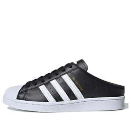 Кроссовки superstar slip on мюли с открытой спиной Adidas, черный fx0528 | core black/cloud white