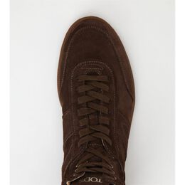 Высокие замшевые кроссовки Tod's Tabs, коричневый 7283259801660 | brown