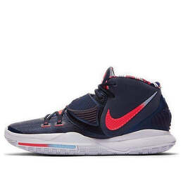 Кроссовки kyrie 6 эп. Nike, синий bq4631-402 | midnight navy/laser crimson/psychic blue