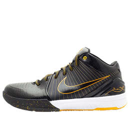 Кроссовки зум кобе 4 Nike, черный 344335-002 | black/yellow/white