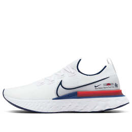 Кроссовки React Infinity Run Flyknit Nike, белый cw7597-100 | white/blue/red
