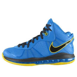 Кроссовки lebron 8 v 2 Nike, синий 429676-401 | blue/black/yellow