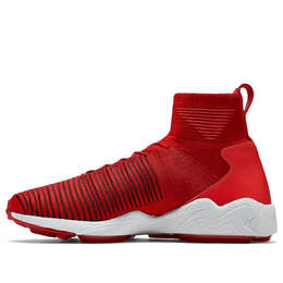 Кроссовки zoom air mercurial xi flyknit Nike, серый 844626-600 | university red-dark grey