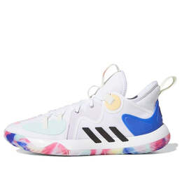 Кроссовки harden stepback 2 Adidas, белый h68057 | white/ blue- pink
