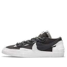 Кроссовки x sacai blazer low Nike, черный dd1877-002 | black/white