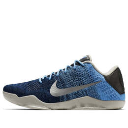 Кроссовки kobe 11 elite low Nike, серебряный 822675-404 | silver/blue