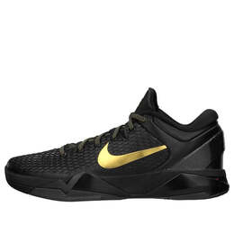 Кроссовки zoom kobe 7 system elite Nike, черный 511371-001 | black/metallic gold-dark grey