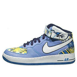 Кроссовки air force 1 mid premium m vick Nike, синий 313984-411 | blue