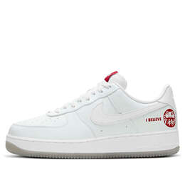 Кроссовки air force 1 низкие Nike, белый dd9941-100 | white/red
