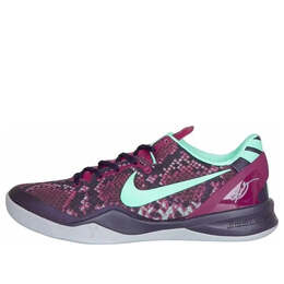 Кроссовки kobe 8 system Nike, фиолетовый 555035-502 | purple/red/wolf gray/fluorescent green