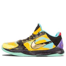 Кроссовки зум кобе 5 Nike, золотой 639691-700 | gold/yellow/blue