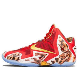Кроссовки леброн 11 Nike, красный 650884-674 | red/goldyellowgold
