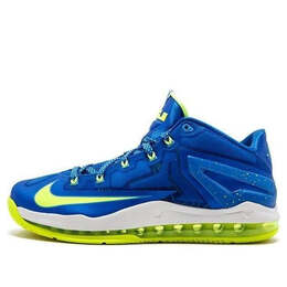 Кроссовки макс леброн 11 низкие Nike, синий 642849-471 | blue/white
