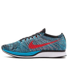 Кроссовки flyknit racer Nike, зеленый 526628-404 | green/red