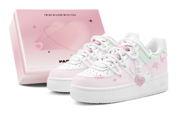 Кроссовки Air Force 1 для скейтбординга мужские низкие зеленый Nike cw2288-111(teams2-心动粉绿男s-box) | pink