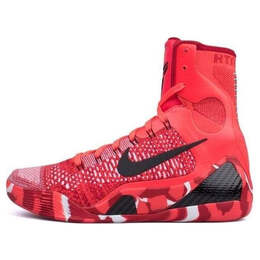 Кроссовки kobe 9 elite Nike, красный 630847-600 | red/black/white