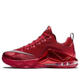 Кроссовки lebron 12 низкие Nike, красный 724557-616 | red/silver/red/black