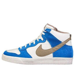 Кроссовки данк высокие Nike, бежевый 476627-105 | cream/blue/khaki