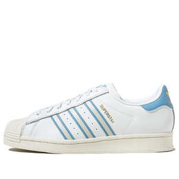 Кроссовки оригиналы суперзвезды кроссовки Adidas, белый gx9876 | cloud white / off white / light blue