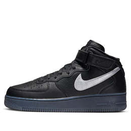 Кроссовки air force 1 mid premium Nike, черный dx3061-001 | black/metallic silver/hyper pink/anthracite